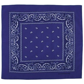 MFH Bandana Cotton Royal Blue White, royal blue