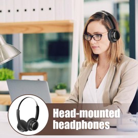 Wireless Headset - Noise Canceling Music Listening Headset,Metal Earphones Comfortable Audio All-Day Use for Gym Commuting Running Cycling Entertainment