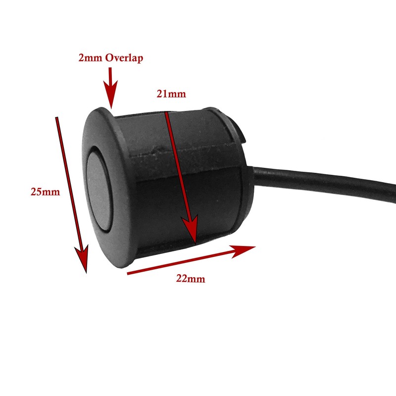Dolphin Automotive Under Bumper/Bodywork Parking Sensor Mounting Brackets 21mm Diameter
