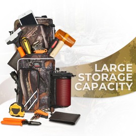 KEMIMOTO ATV Fender Bags, Detachable Gear Bags Water-resistance Saddle Bags with Water Holder Compatible with Sportsman Scrambler TRX FourTrax Outlander 570 Two Camo Storage Bags for ATV