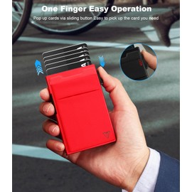 Pop Up Wallet for Men with Quick Access to Cards, RFID Minimalist Men's Wallet That Can Hold 6 Credit Cards, The for Men(2 Pcs