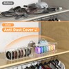 FEMELI Belt Organizer, Acrylic Belt Storage for Closet with Dust