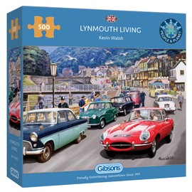 Lynmouth Living | 500 Piece Jigsaw Puzzle | Classic Car Jigsaw | Sustainable Jigsaw Puzzle for Adults | Premium 100% Recycled Board | Great Gift for Adults | Gibsons Games