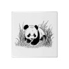 'Panda Cub in Long Grass' 108mm Square Ceramic Tile (TD00025457)