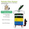 iMounTEK Aquarium Canister Filter External Fish Tank Filter Barrel with