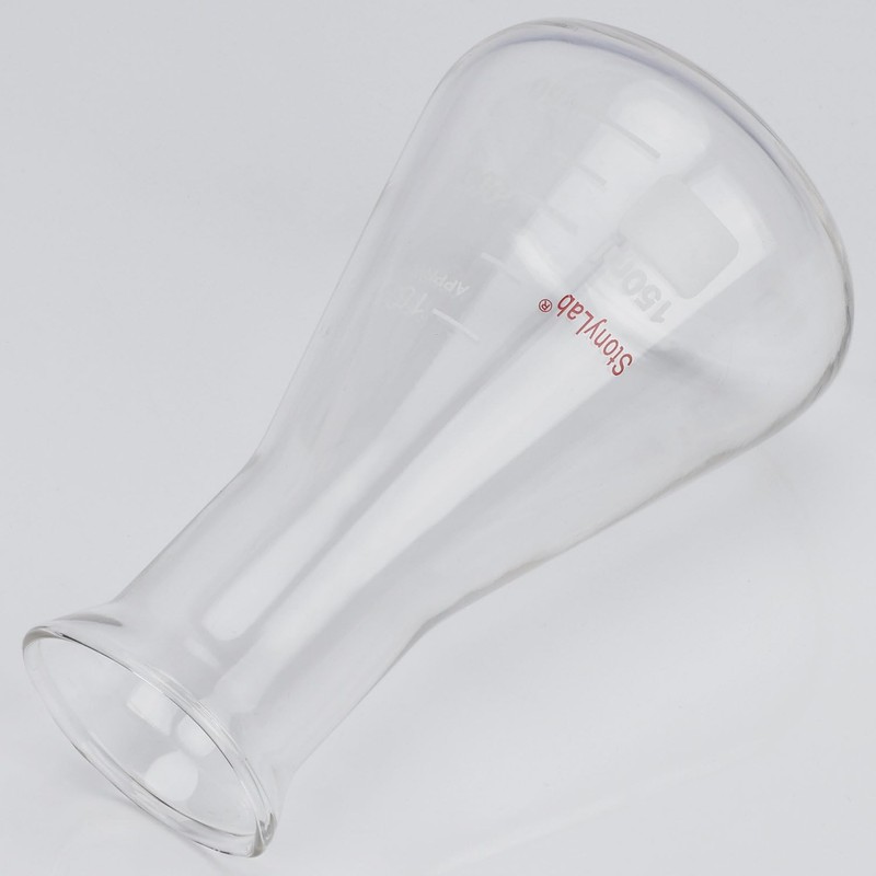 stonylab Glass Wide Mouth Erlenmeyer Flask, 150 ml Borosilicate Glass