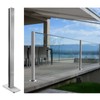 Glass Balustrade Post System - End Post - 43.5inch Silver