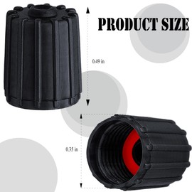 MEAJOO 30PCS Plactic Tire Valve Stem Caps, Leak-Proof Air Protection, with O-Ring Rubber Seal, Universal Tyre Valve Dust Caps for Cars, SUV, Trucks, Bikes, Motorcycles, Bicycles(Black)