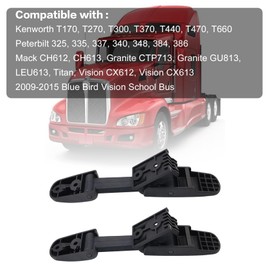 FZJDSD 2Pcs Hood Latch Strap Heavy Duty 315-5503 374129560 Fit for Kenworth T170 T270 T300 T370 T440 T470,Fit for Peterbilt 325 335 337 340 348 384 386,Fit for Mack CH,Granite,Titan,Vision, Blue Bird