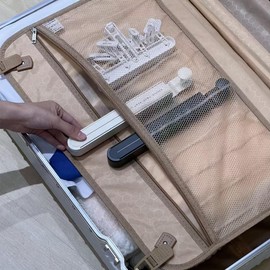 YTKJ Folding Clothes Drying Rack, Over The Door Hanger, All Metal Laundry Rack with Retractable Rod with 6 Groves, Towel Rack Organization, Space Saving Portable Hanging Hooks (Milky White, 1 Piece)