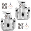 KUIPERAUTO 2PCS Rear Disc Brake Caliper Assembly w/Bracket Compatible for