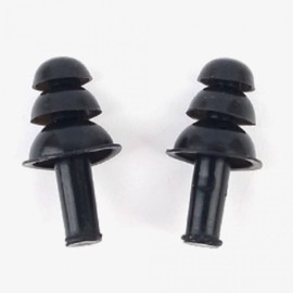 Swimming Pool Earplugs and Nose Clip Set Swimming Earplugs Black 5ea