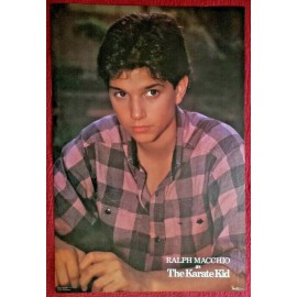 Vintage 1986 Ralph Macchio as The Karate Kid Heart  Pin Up 33"x24" Poster NOS