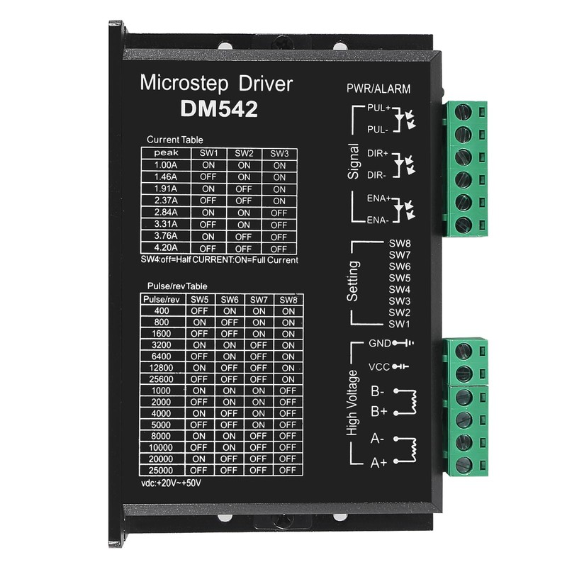 4pcs CNC Digital Microstep Driver DM542 Stepper Motor Controller 2-Phase