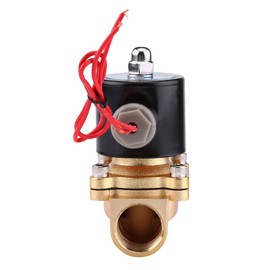 Válvula solenoide eléctrica NC de 3/4 ", válvula electromagnética de aleación de zinc, mejor para trabajos intermitentes de corta duración, diseñada para instalarse en interiores