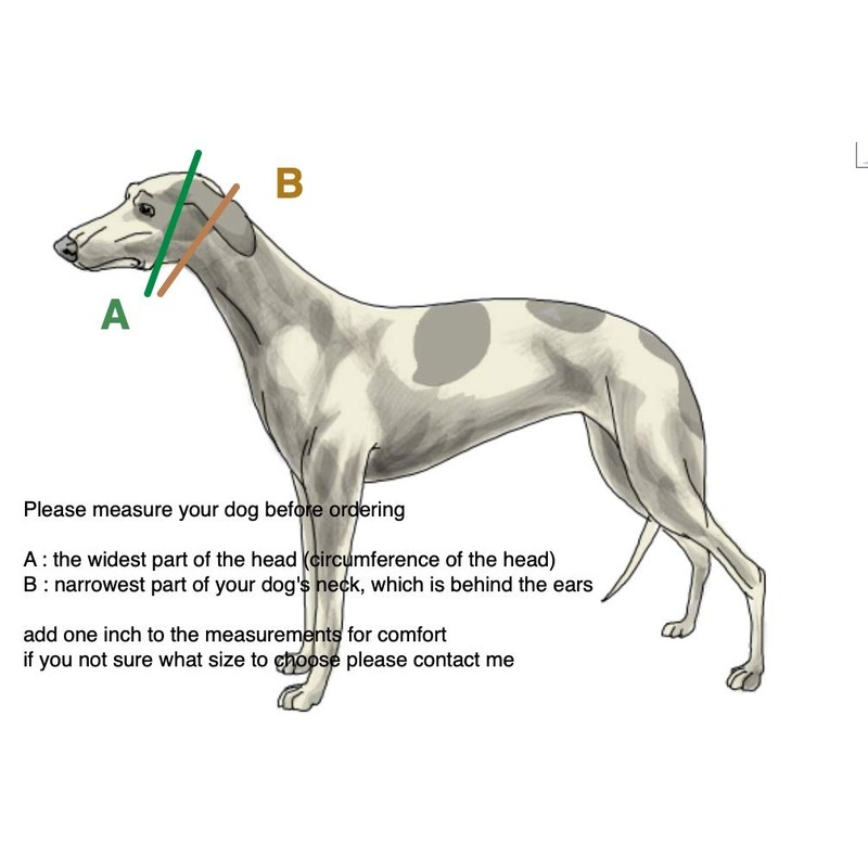 Extra Soft Martingale Dog Collar for Greyhound Saluki Whippet and