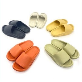 Unisex EVA cushion slippers for noise reduction between floors, office, bathroom, and living room. Green (40-41) 2ea