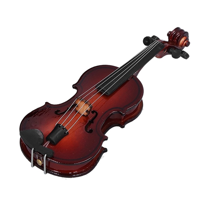 Violin Model Mini Exquisite Musical Instrument Decorative Handicraft Ornament for