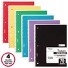 Mead Spiral Notebook, 4 Pack, 1-Subject, Wide Ruled Paper, 7-1/2"
