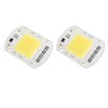 2 Pcs LED COB Chip High Power Driverless Integrated SMD