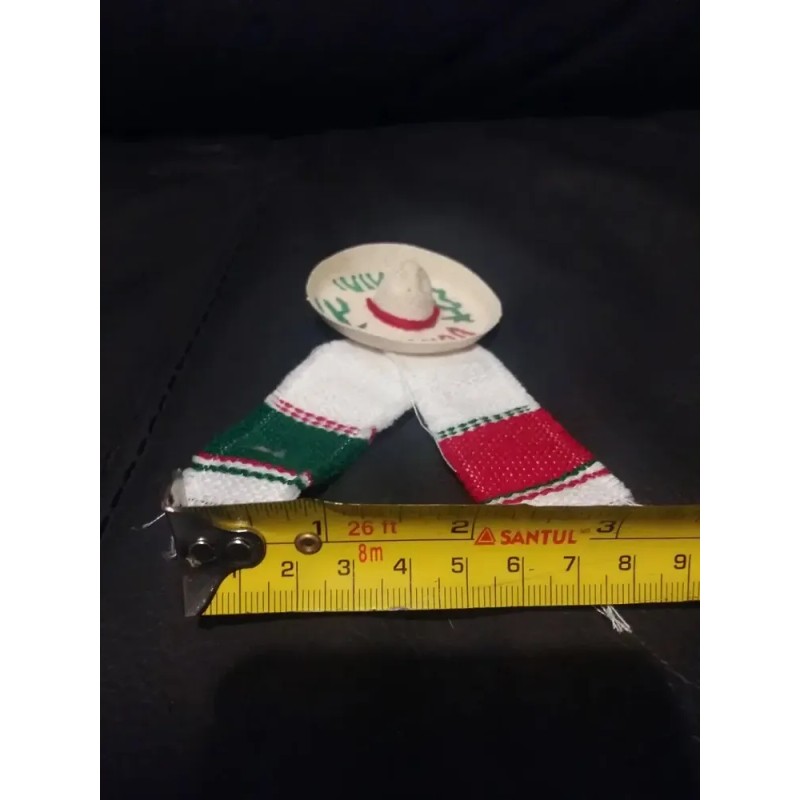 12 Sombrero Charro Con Sarape Adorno 5 Cm Mexico