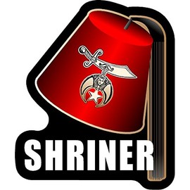 ProSticker 116V (One) Masonic Series Shriner Shriner Freemason Compass Decal Sticker (4")
