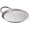 Mexican Style 8.5" Stainless Steel Flat Circle Fry Pan Comal