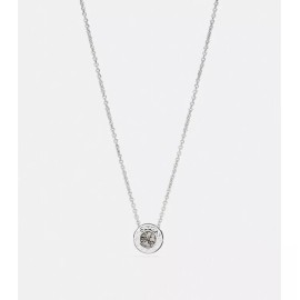 Coach *NEW "COACH" OPEN CIRCLE STONE STRAND NECKLACE (SILVER) WITH TAGS!!!!!!!!!!