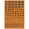 Haikyu Parts DZN-DGR DZ Number Decal, Dark Gray, 1 Piece,