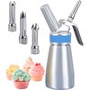 Comforty Cream Dispenser 250 ml, Cream Syphon Stainless Steel with