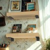 Eurydice Heavy Duty Shelf Bracket, 1/4 Inch Thick,（8 Inch -6