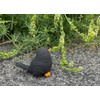 Stone and Style Stone Figure Bird Blackbird Frost Resistant Weatherproof