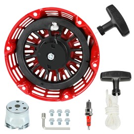 XIKOBY GX160 Pull Start Assembly Compatible with GX200 GX140 GX120 Recoil Starter 6.5HP 5.5HP 4.0HP Engine Parts Replacement 28400-Z4M-306ZB 27400-Z1T-702 28400-Z4M-306ZC with Pull Cord Rope