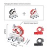 2PCS Battery Terminal Connectors,Heavy Duty Battery Terminals Positive and Negative