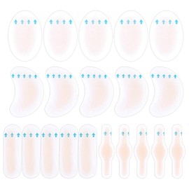 AHQiZFX 20 Pcs Gel Blister Bandages, Hydrocolloid Bandages for Feet Waterproof Hydrocolloid Seal Adhesive Bandages for Foot Toe Heel Blister Prevention & Recovery Protect Feet for Men and Women