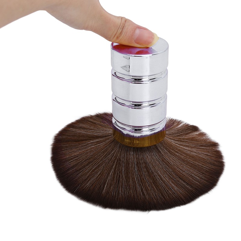 Barber Neck Duster Brush Soft Gentle Electroplating Process Professional Neck