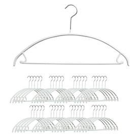 Mawa Narrow Petite Clothing Hangers, Steel Hanger with Non-Slip Coating, for Shirts, Dresses, Suits, Pants, Skirts, Camisoles, Jackets, 360-degree Rotatable Hook