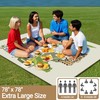 Himalaya Extra Large Picnic Blanket 78" X 78" Foldable Washable