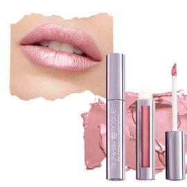 Runway Rogue Silk Glam Liquid Lipstick, Long-Wear Pale-Pink Liquid Lipstick, Trophy Wife