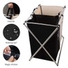 Nicesail Laundry Basket 2 Section Hamper Washing Storage Basket Bag,
