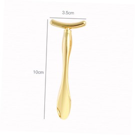 Beavorty 2pcs Zinc Alloy Eye Massage Stick Set Golden Eye Cream Spoon and Beauty Scoop for Skincare Portable Dual-end Design for Improved Absorption and Reduced Puffiness