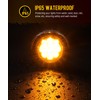 Partsam 10Pcs Amber 13LED Strobe Marker Lights, Round Clearance Light