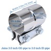 Exhaust Pipe Clamp 3.0 Inch Butt Joint Exhaust Clamp for