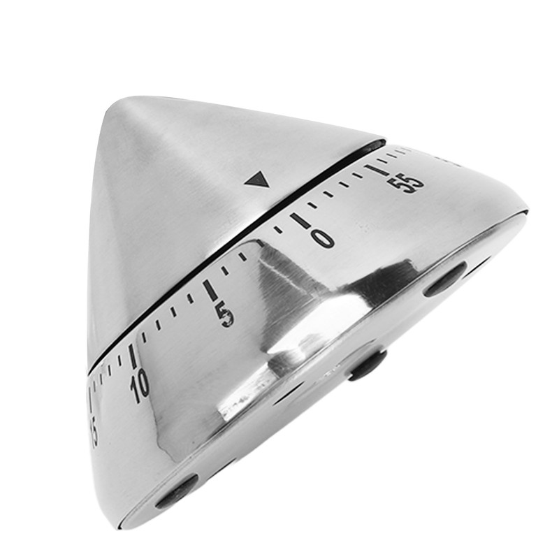 Pointed Mechanical Timer Clear Scale Stainless Steel Cooking Mechanical Reminder