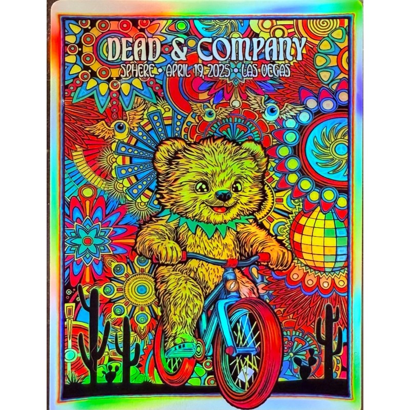DEAD AND COMPANY SPHERE APRIL 19TH 2025 LAS VEGAS STICKER/POSTER
