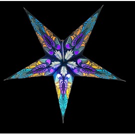 Paper Star Lantern Lampshade Paper Star Light Shades Large 60cm Star Hanging Decorations for Christmas Wedding Home Decoration Party PB 001