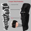 Knee Shin Guards Motorcycle Protective Gear, Knee Pads 3 Sections