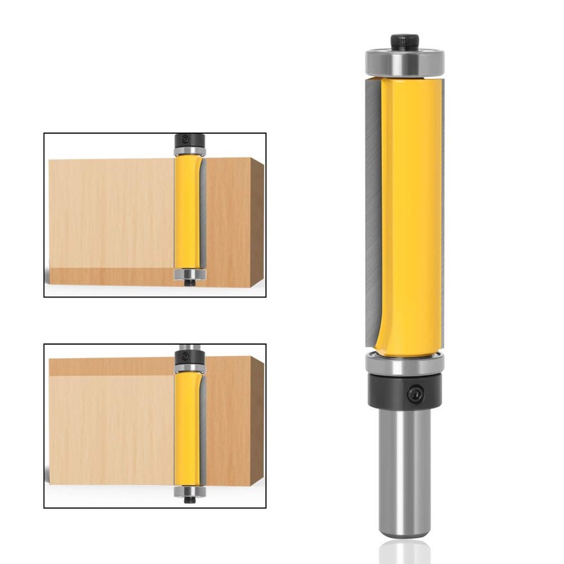 Mesee 1/2 Inch Shank Top and Bottom Bearing Flush Trim