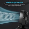 DR.PREPARE Fan for Bedroom, Small Desk Air Circulator Fan, 70°