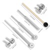 LimCryspp Set of 3 Tuning Forks, (128Hz, 256Hz, 512Hz) Tuning